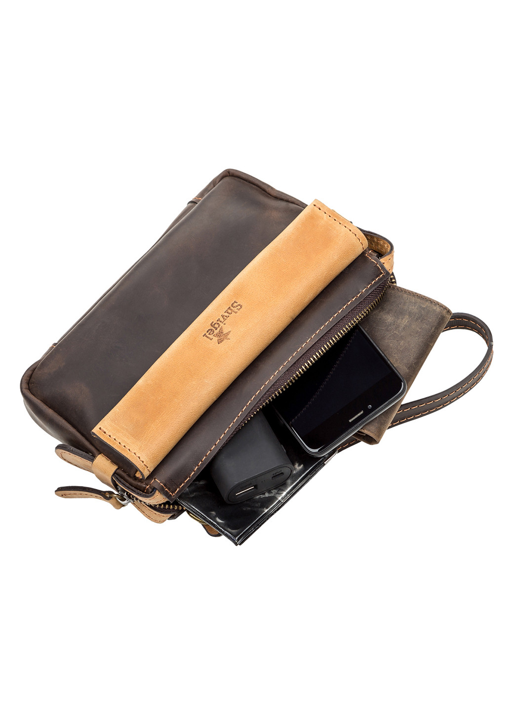 Мужской кожаный клатч 21х13х3 см Shvigel (252132027)