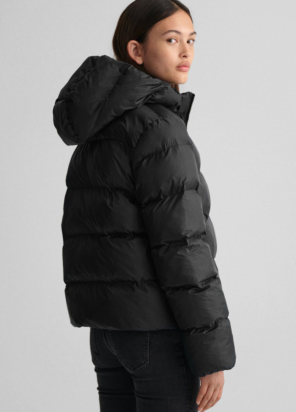 Черная зимняя куртка Gant