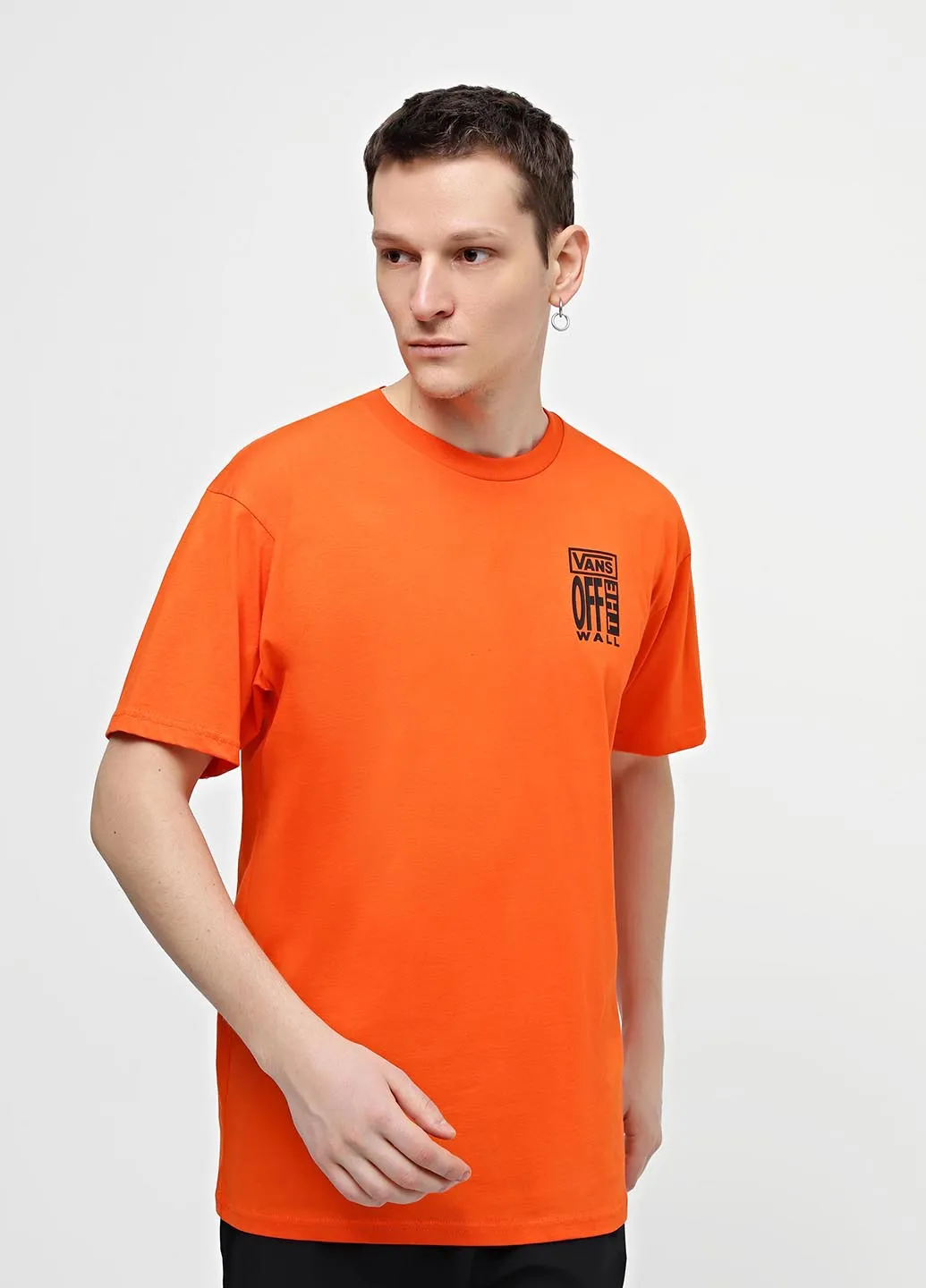 Оранжевая футболка Vans