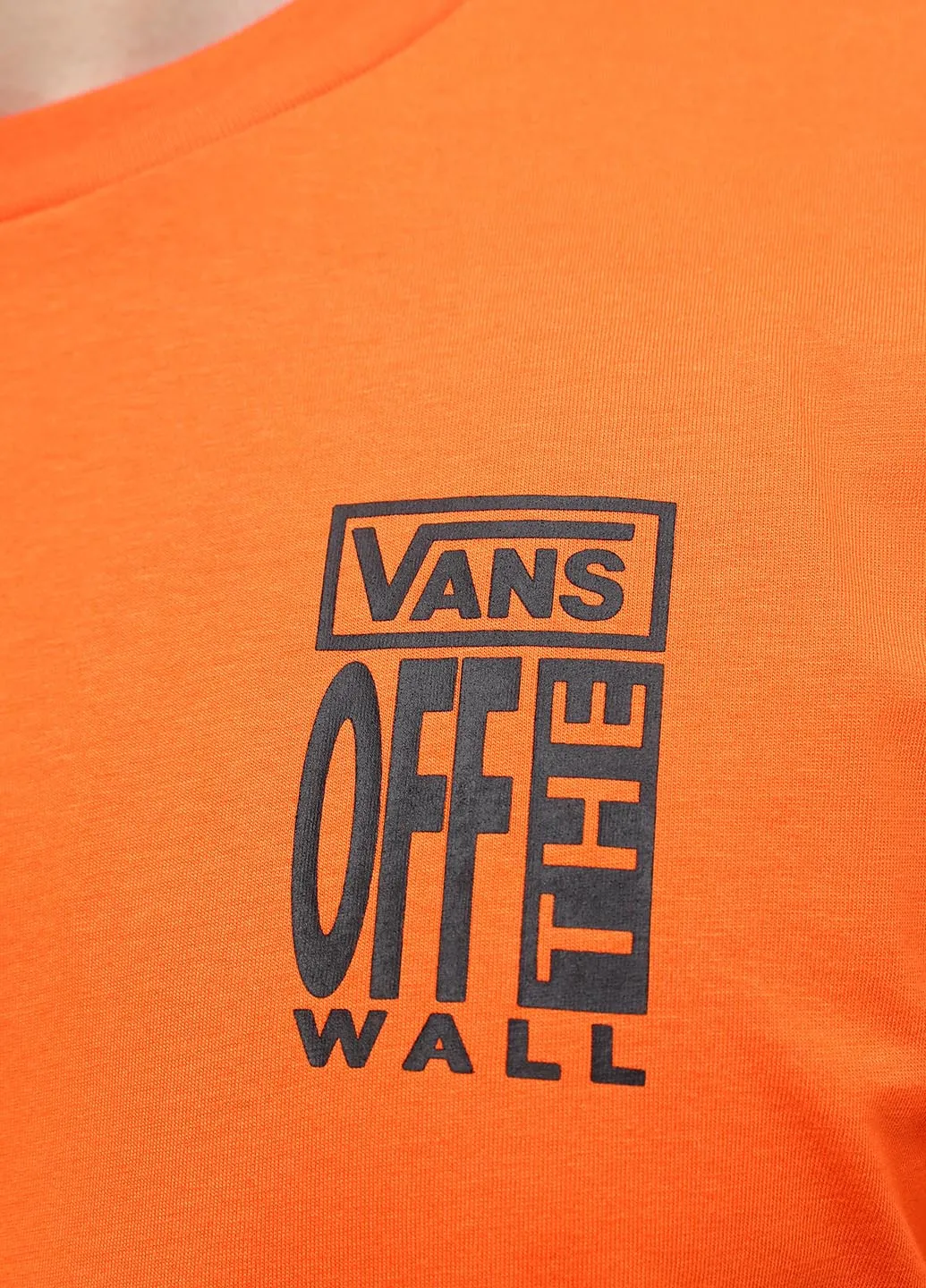 Оранжевая футболка Vans