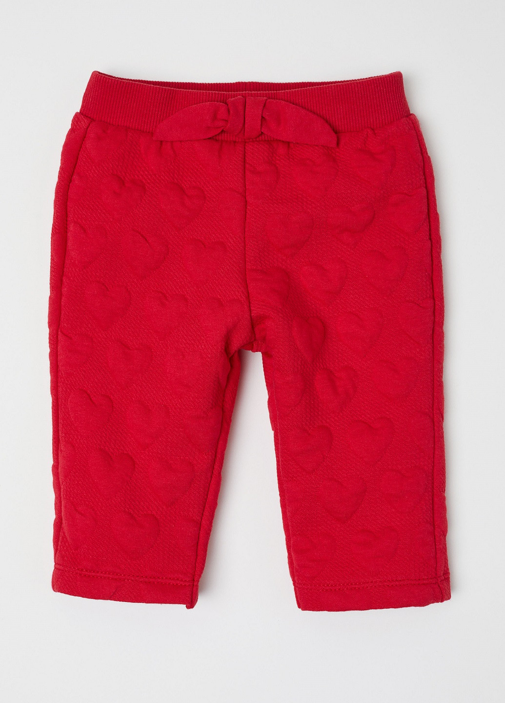 Красные кэжуал демисезонные прямые брюки H&M
