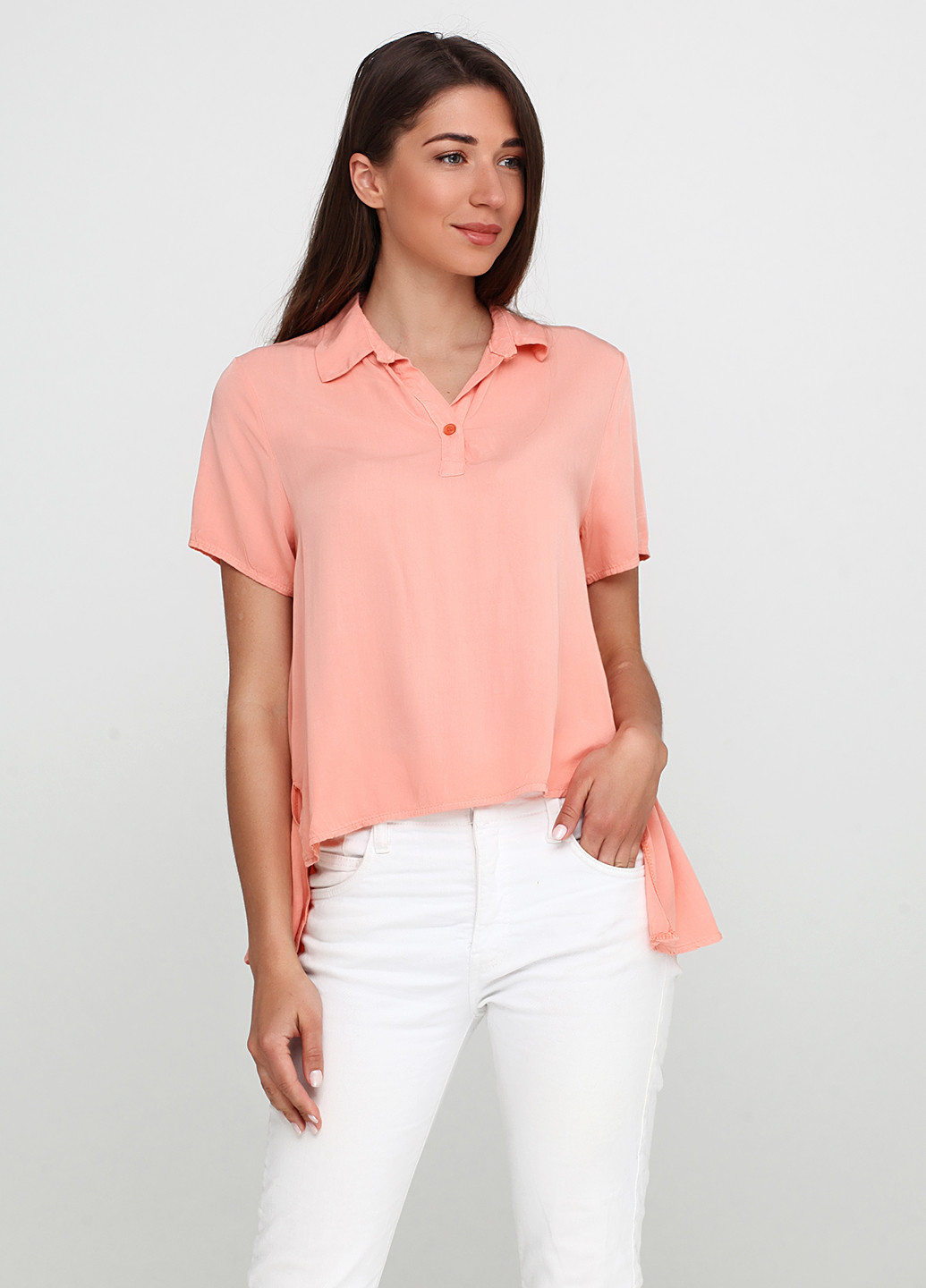 Персиковая летняя блуза Fashion