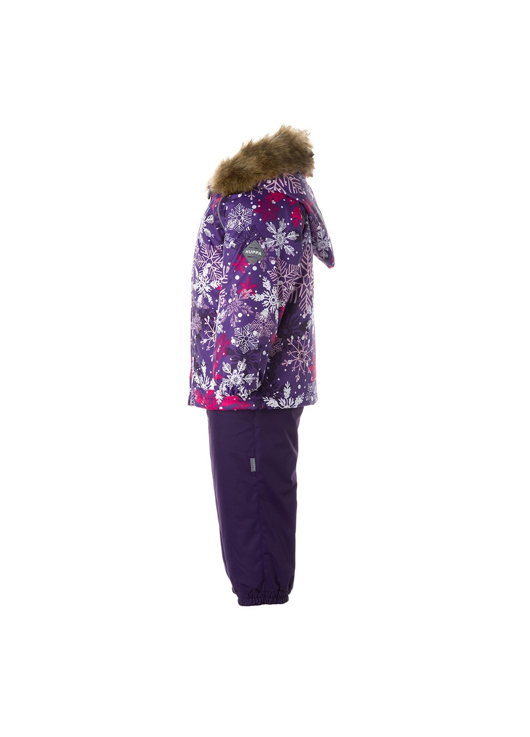 Ліловий зимній комплект зимовий (куртка + напівкомбінезон) avery Huppa