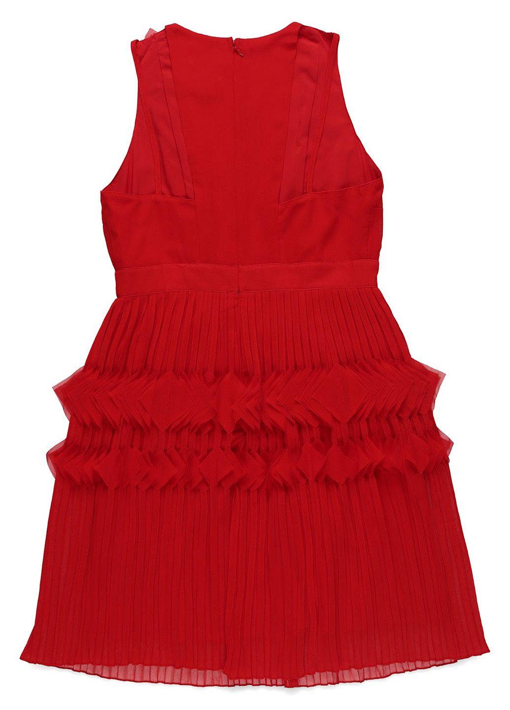 Червона кежуал сукня а-силует, плісована Foxiedox однотонна