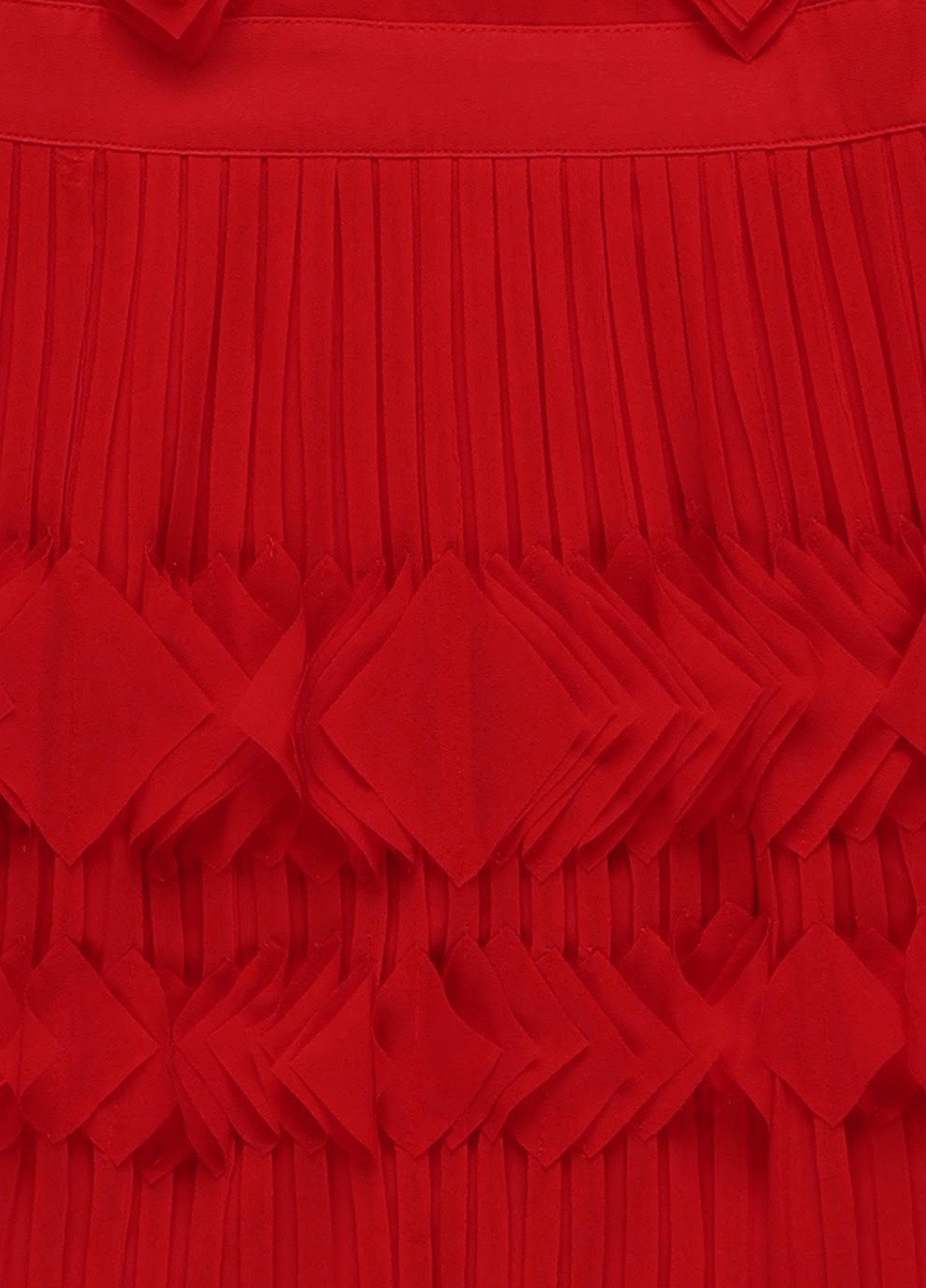 Червона кежуал сукня а-силует, плісована Foxiedox однотонна