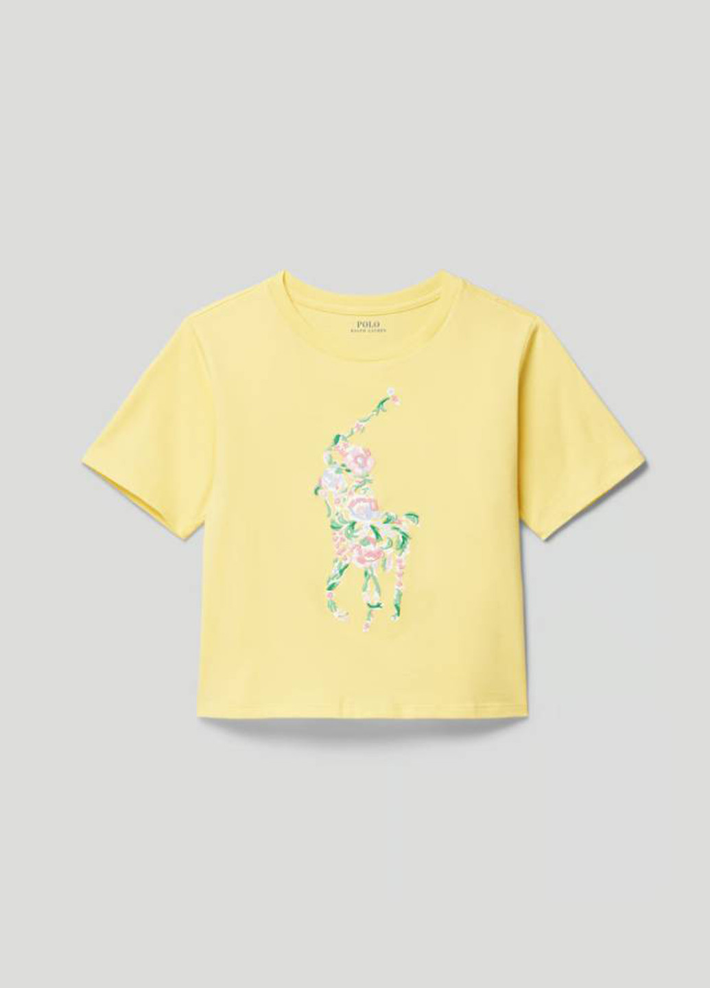 Желтая летняя футболка Ralph Lauren