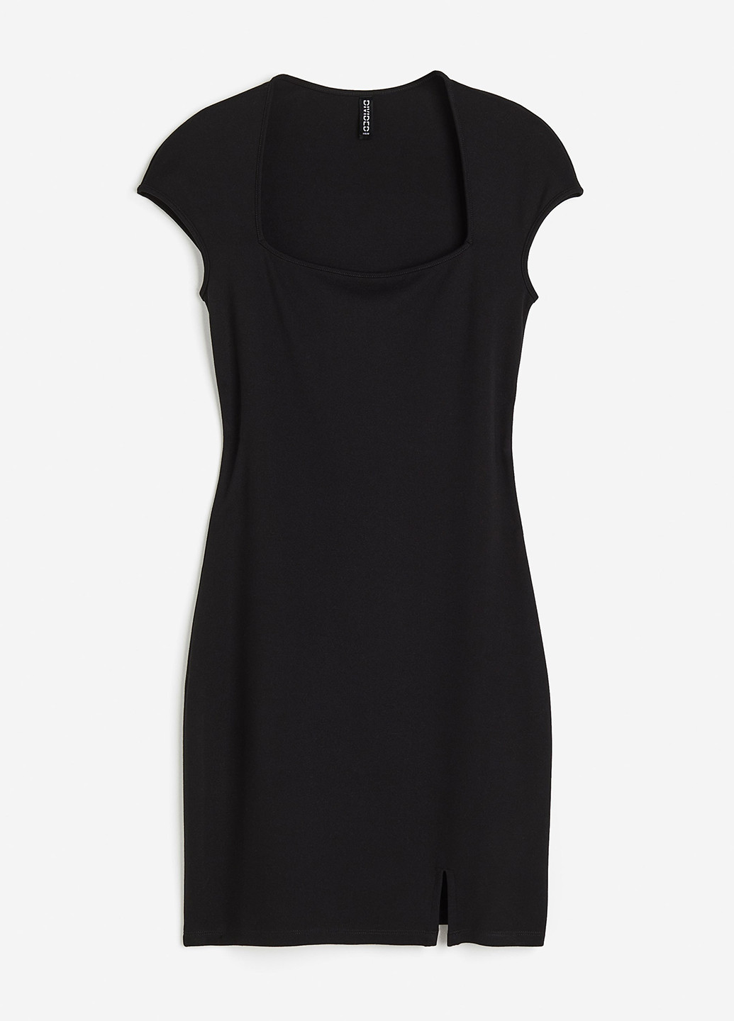 Черное кэжуал платье футляр H&M однотонное