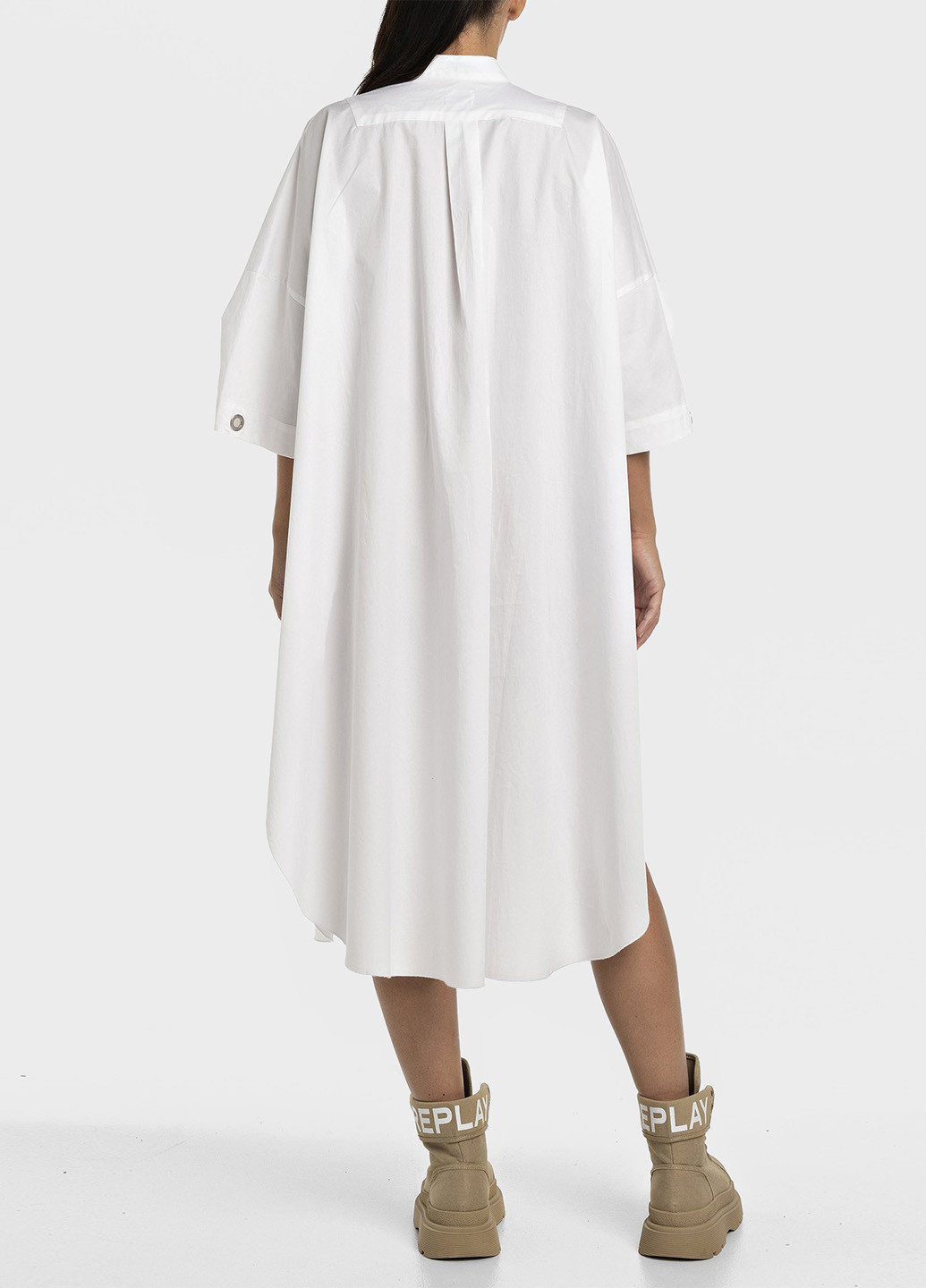 Білий кежуал сукня а-силует Replay однотонна