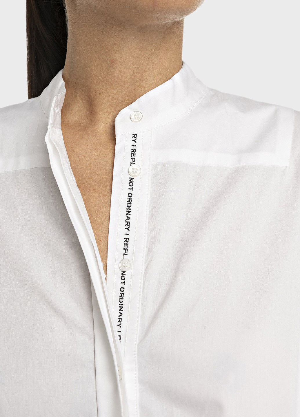 Білий кежуал сукня а-силует Replay однотонна