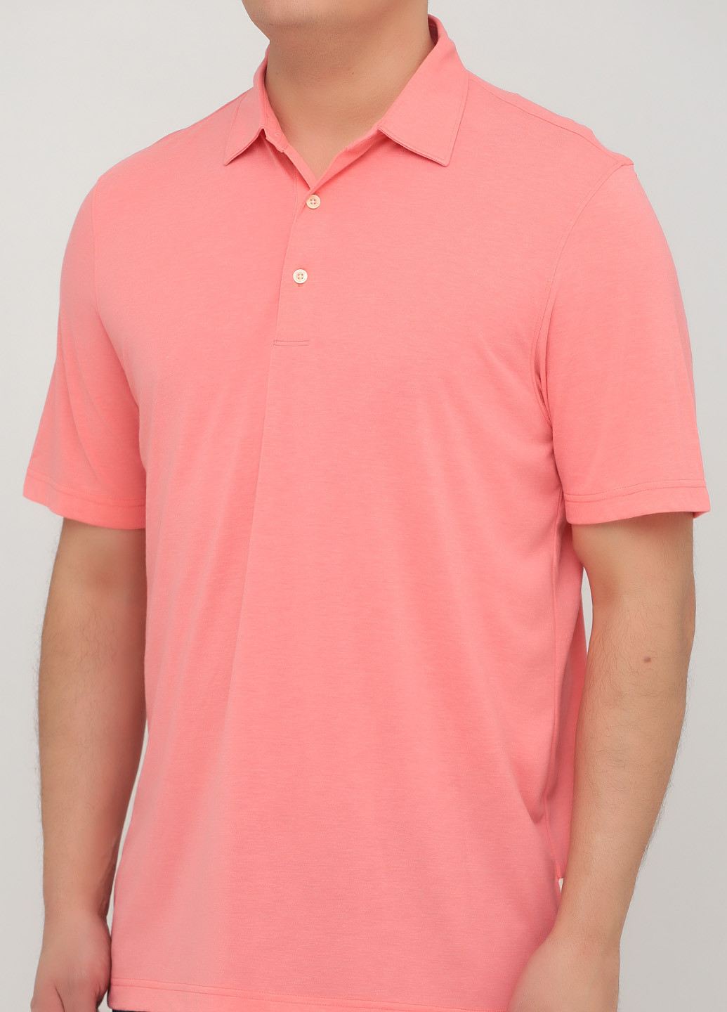 Персиковая футболка-поло для мужчин Greg Norman однотонная