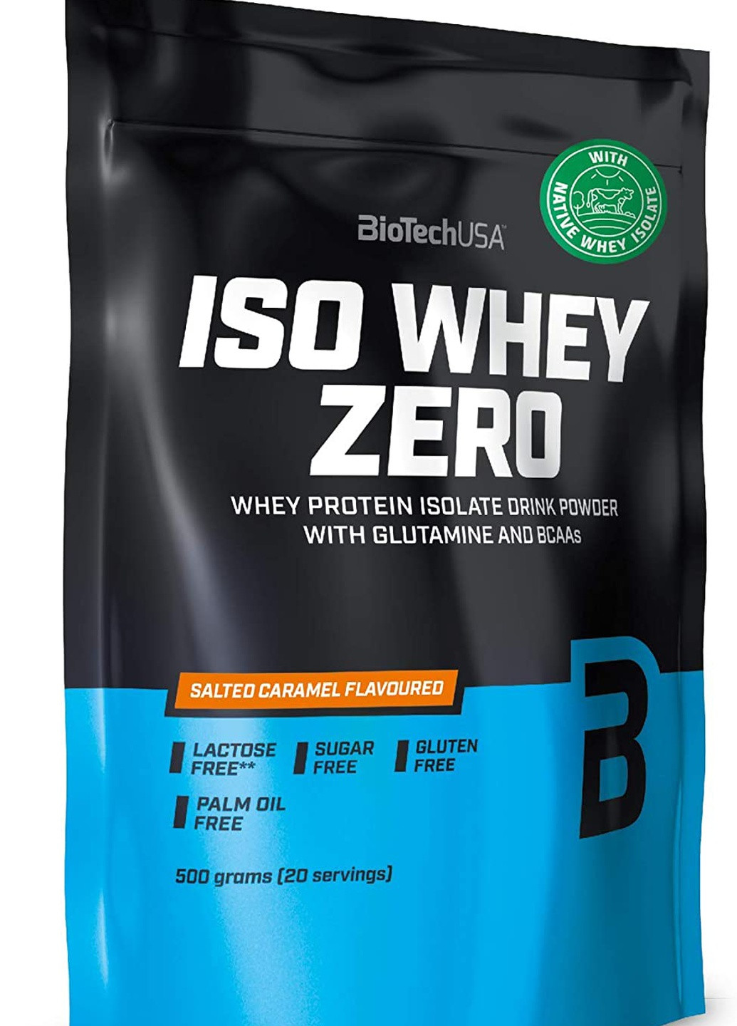Протеїн Iso Whey Zero 500 g (Salted caramel) Biotech (255022757)