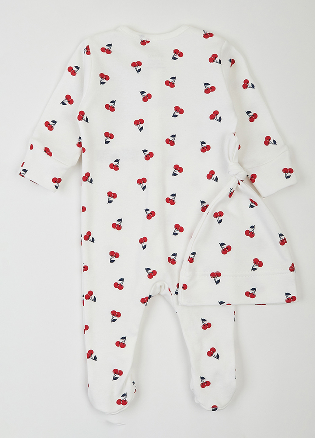 Белый демисезонный комплект (шапка, человечек) KRAKO