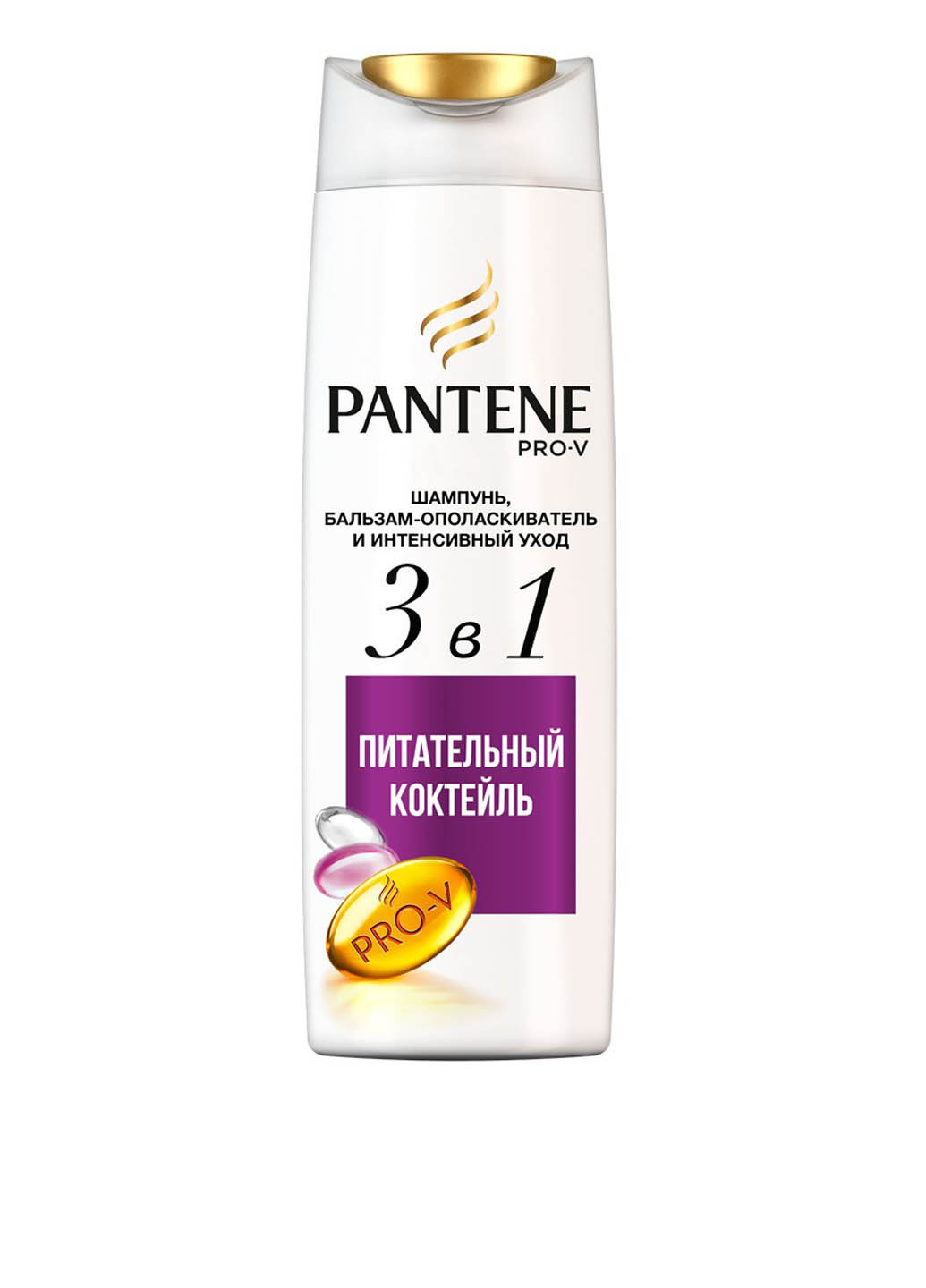 Шампунь для волосся Поживний Коктейль 3 в 1, 360 мл Pantene Pro-V (87235180)