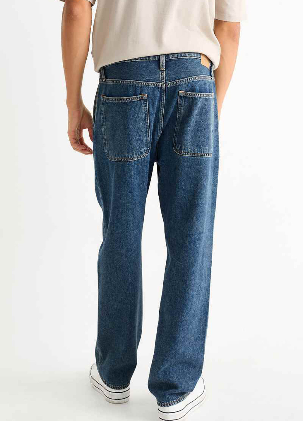 Синие демисезонные мешковатые джинсы C&A