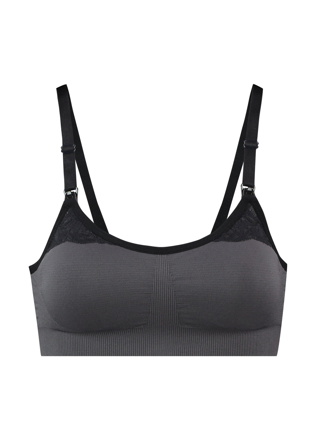 Графітовий топ бюстгальтер для годуючих Hunkemoller без кісточок поліамід
