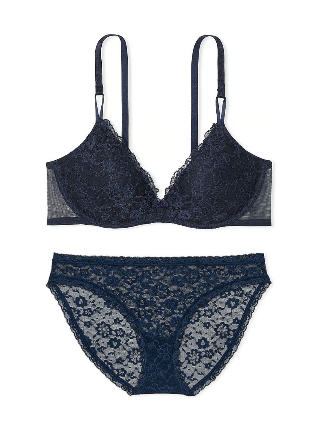 Синій демісезонний комплект (бюстгальтер, трусики) Victoria's Secret