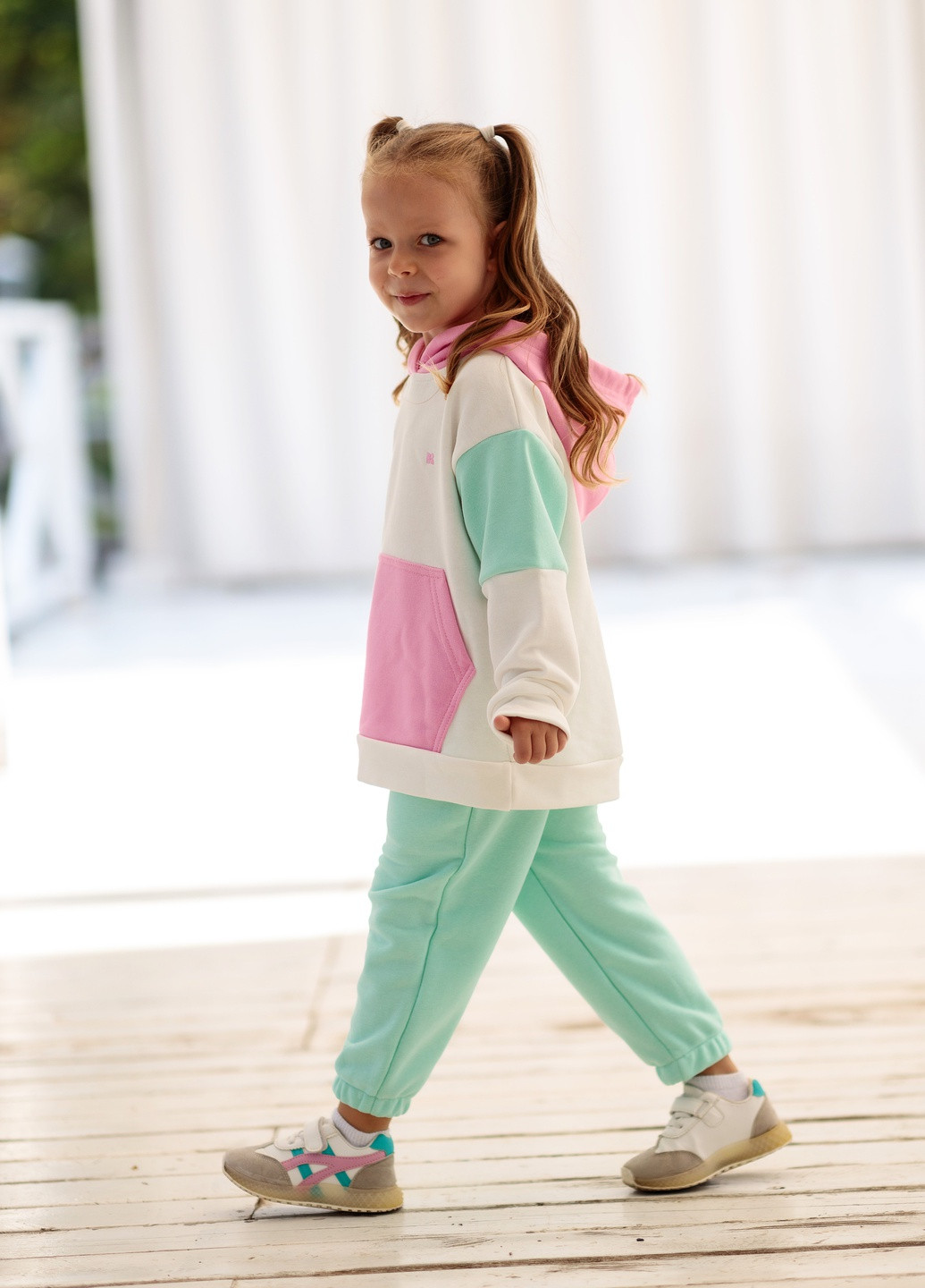 Дитячий спортивний костюм для дівчинки бавовна Kindamor little princess (244703555)