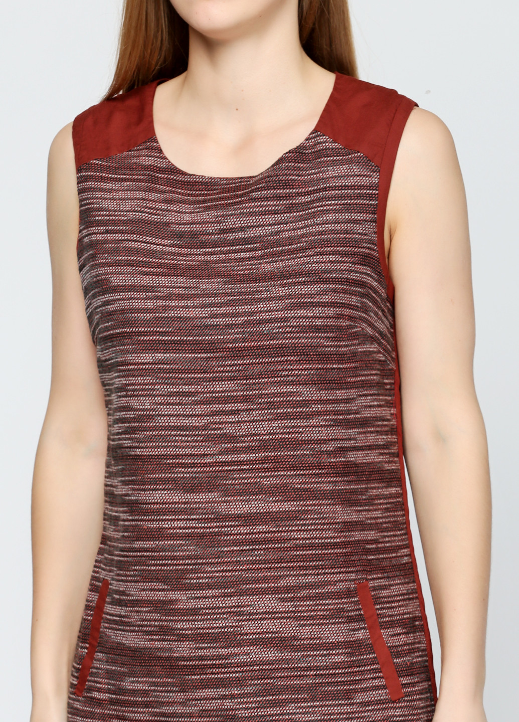 Коричнева кежуал сукня Cache Cache з абстрактним візерунком