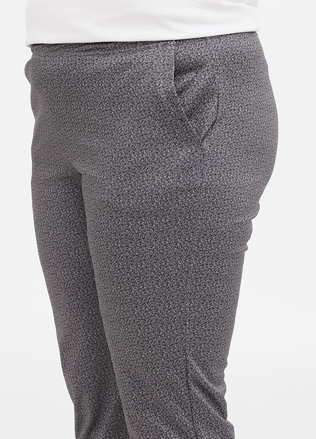 Серо-бежевые кэжуал демисезонные зауженные брюки Long Island