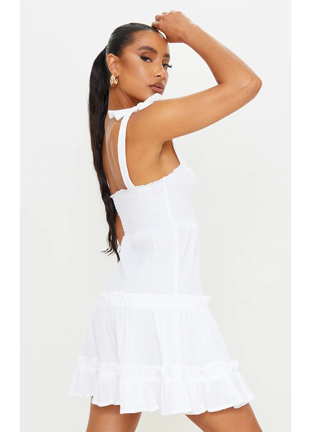 Летний женский сарафан PrettyLittleThing однотонный