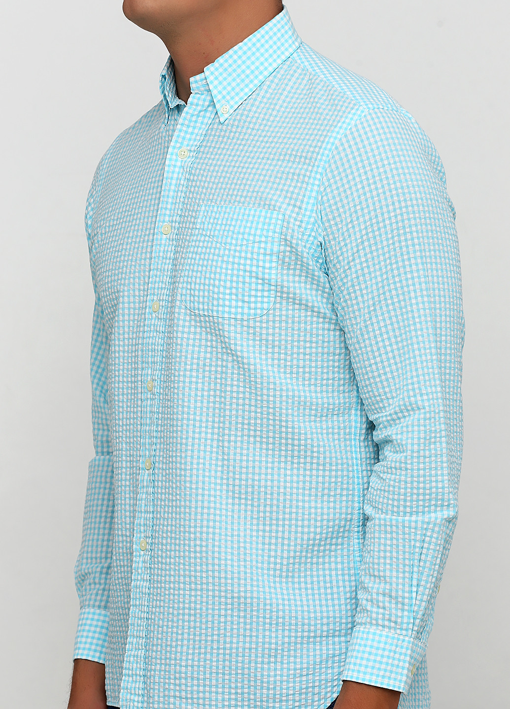 Светло-бирюзовая рубашка в клетку Ralph Lauren