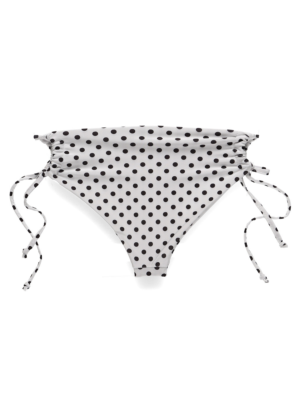 Белые купальные трусики в горошек PrettyLittleThing