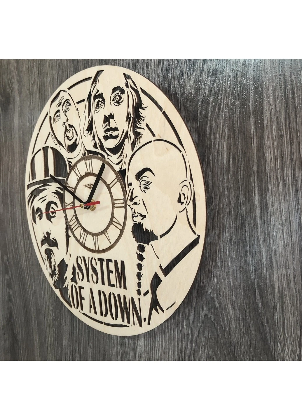 Концептуальний настінний годинник в інтер`єр «System of a Down» 7Arts (253566144)