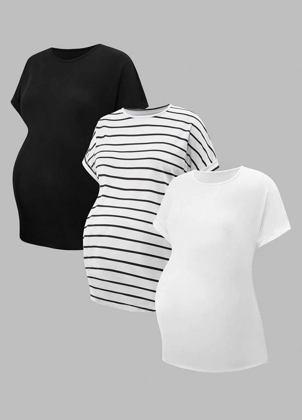 Футболка для беременных (3 шт.) SHEIN - (367006181)