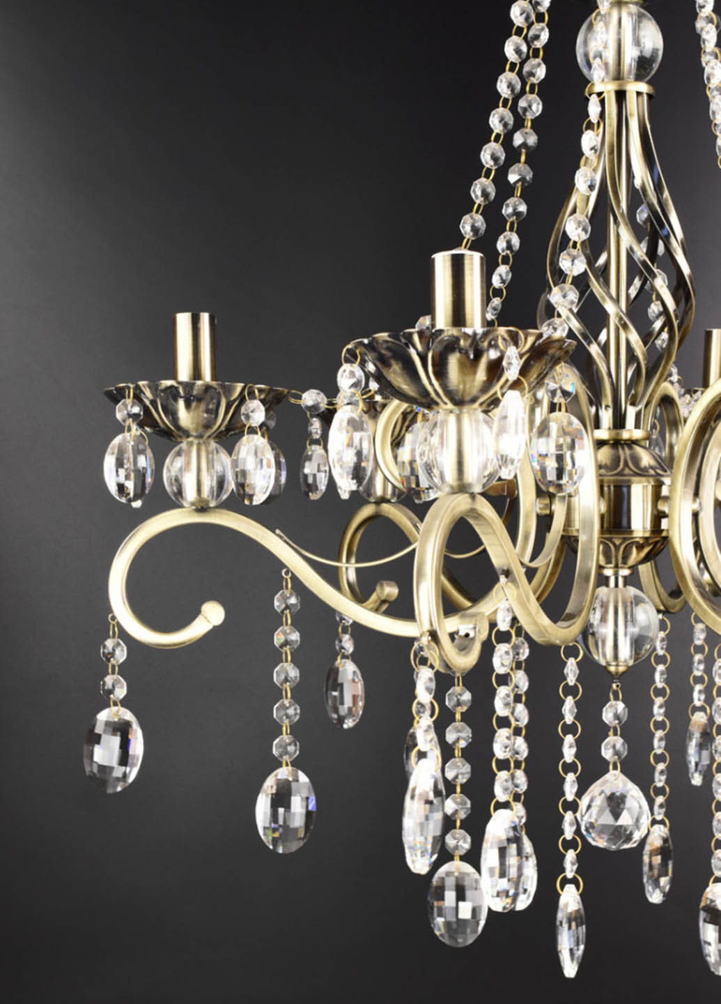 Люстра свічка 6071/6-AB Бронза 60х58х58 см. Handmade (234538315)