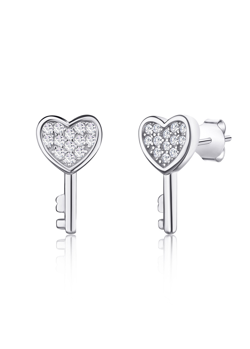 Срібні сережки з фіанітами с2ф / 1083 Silvex925 (201169311)