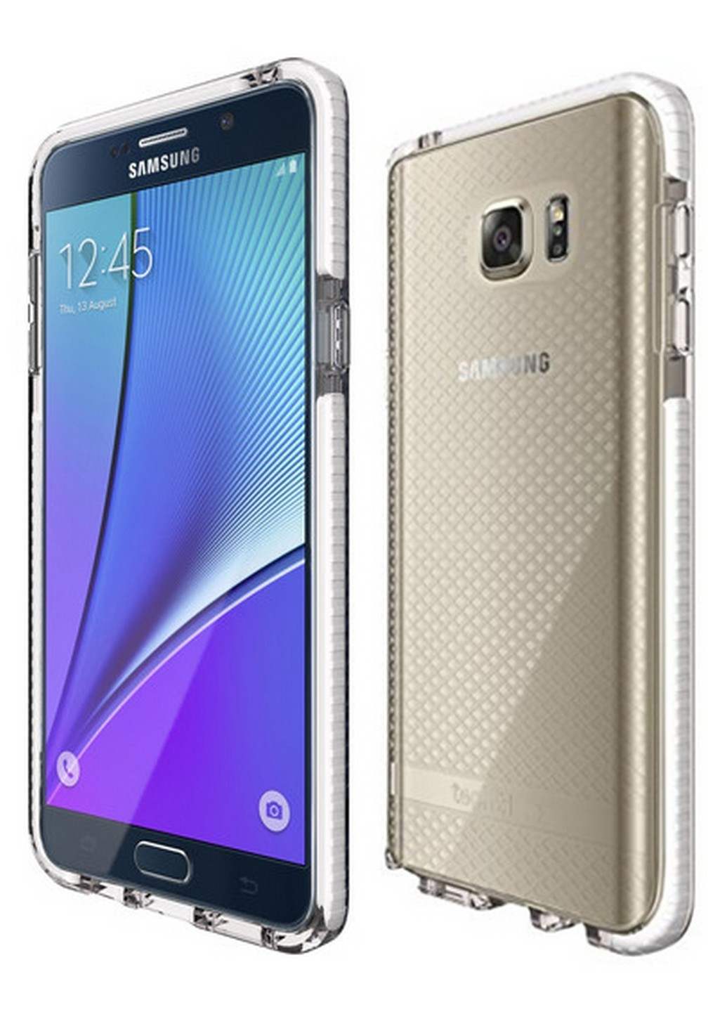 Прозрачный силиконовый чехол Evo Tactical для Samsung Galaxy Note 5 Pearl White Tech21 (214659207)