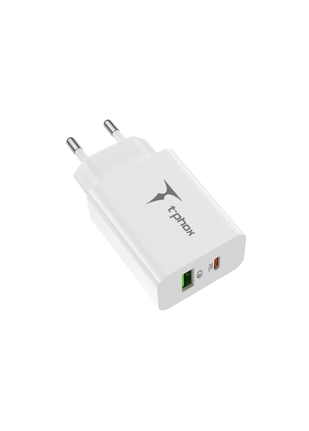 Зарядное устройство (Speedy 20W PD+USB) T-PHOX speedy 20w 2ports type-c+usb charger (white) (253507386)