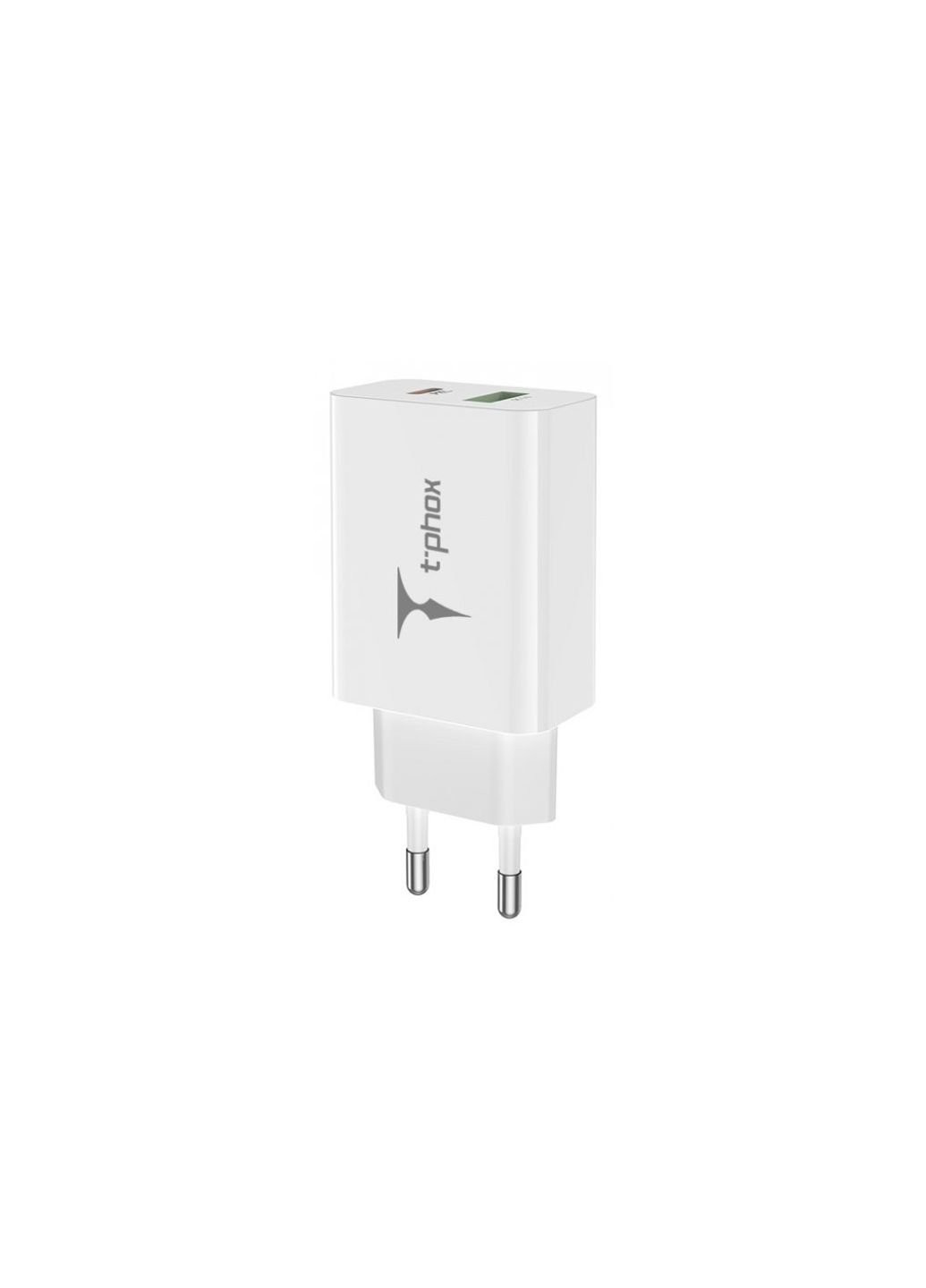 Зарядное устройство (Speedy 20W PD+USB) T-PHOX speedy 20w 2ports type-c+usb charger (white) (253507386)