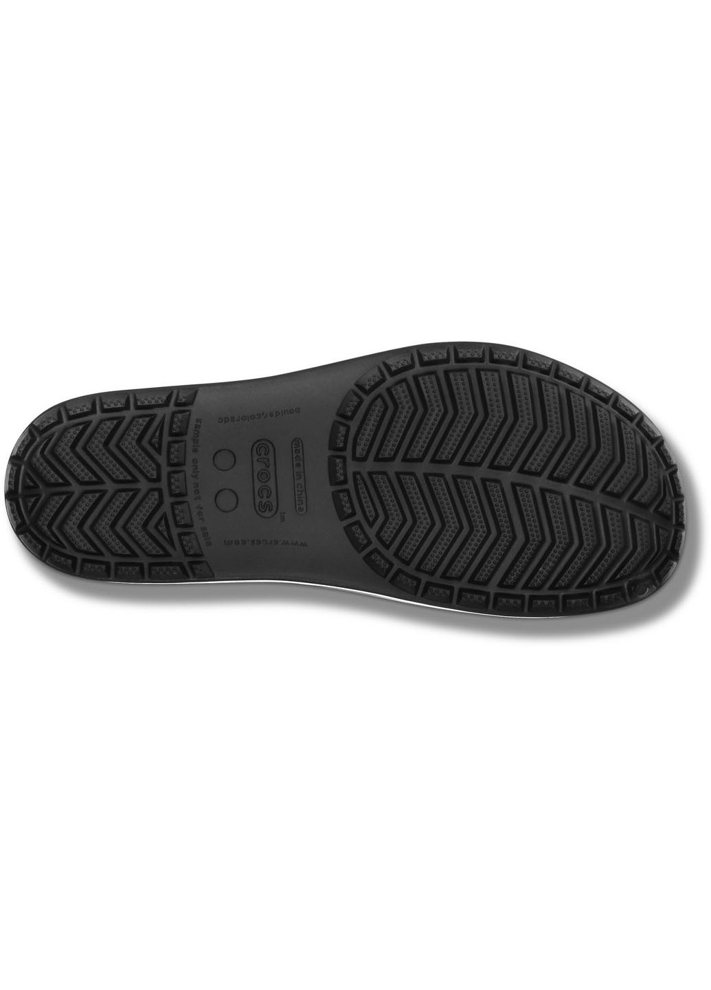 Черные пляжные шлепанцы Crocs