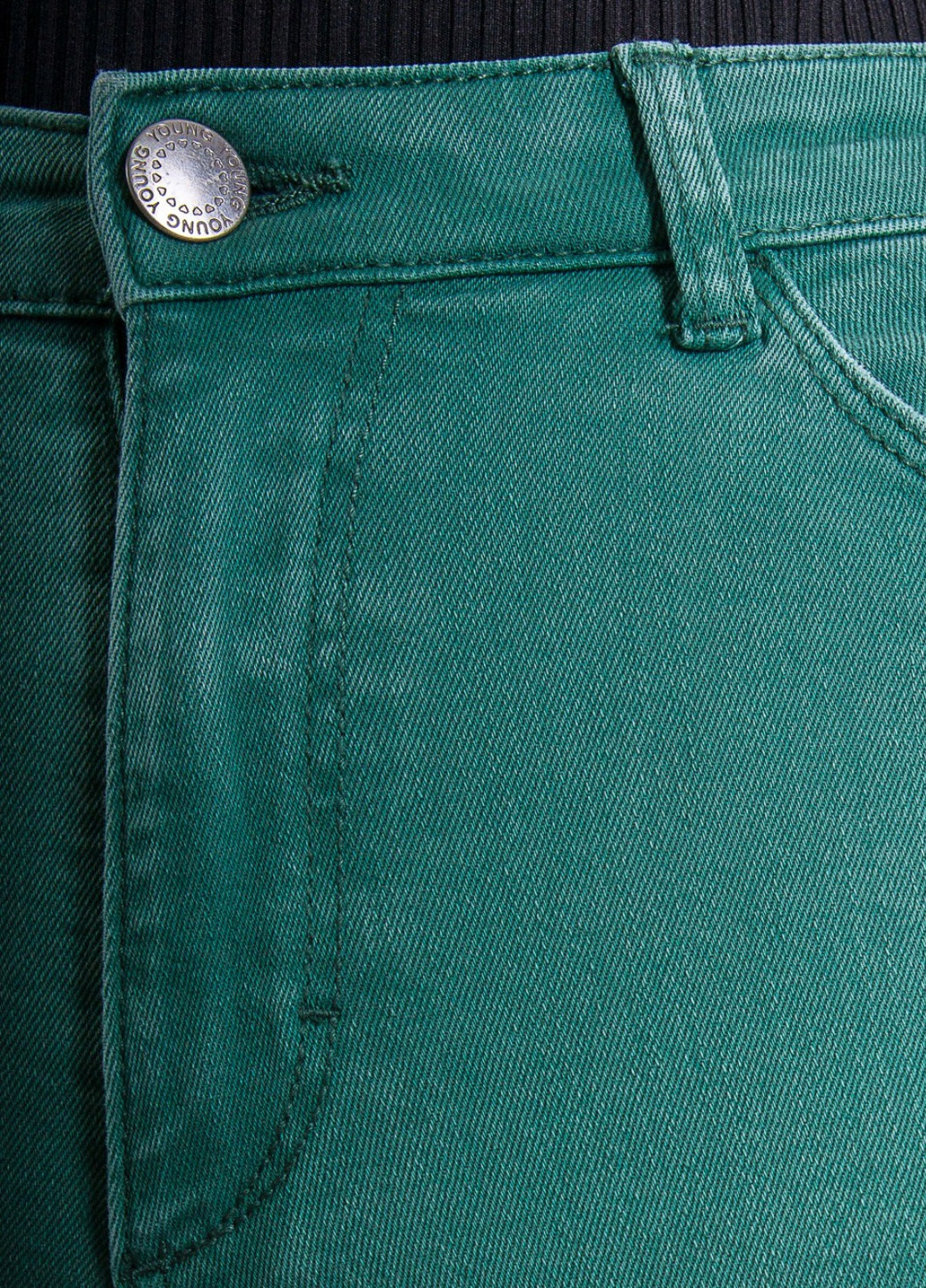 Зеленые джинсы H&M
