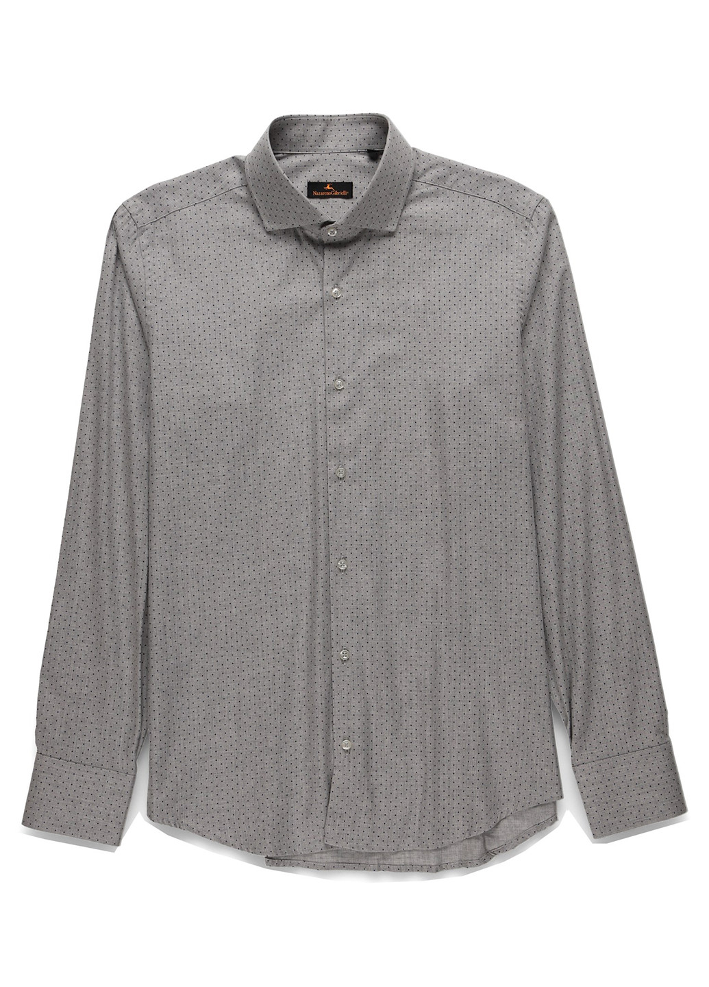 Серая классическая, кэжуал рубашка в горошек Nazarenogabrielli