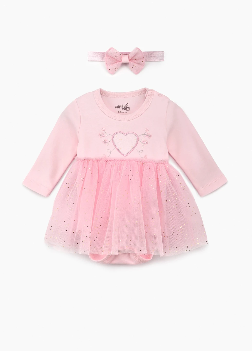 Рожева сукня-боді Mini born (254063452)