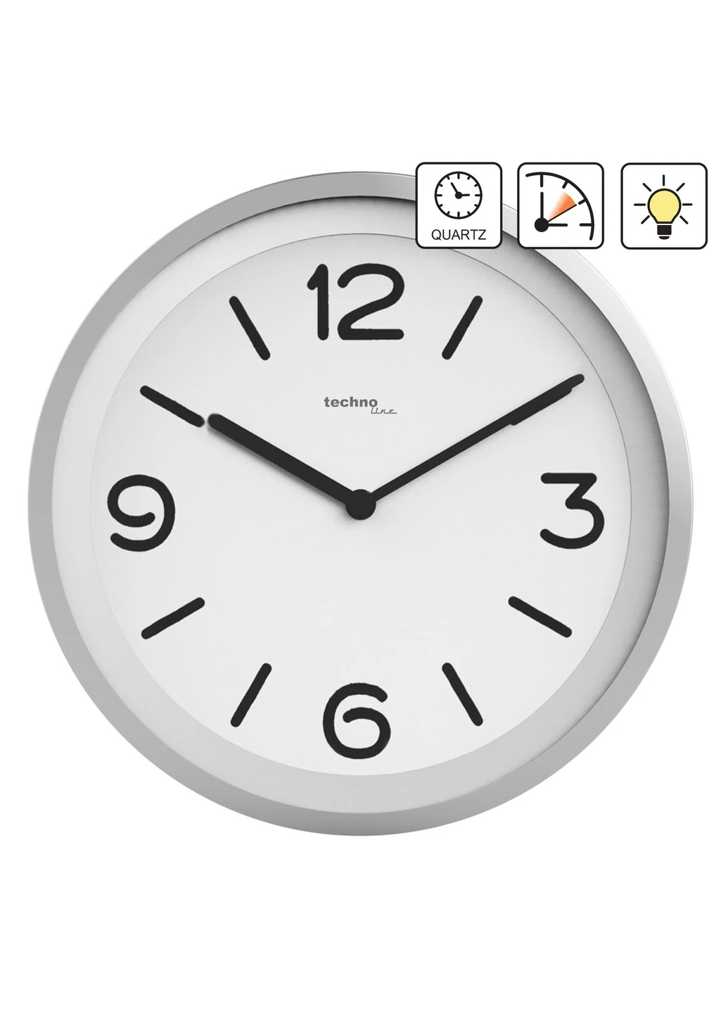 Годинник настінний WT7400 Silver (WT7400) Technoline (253712861)