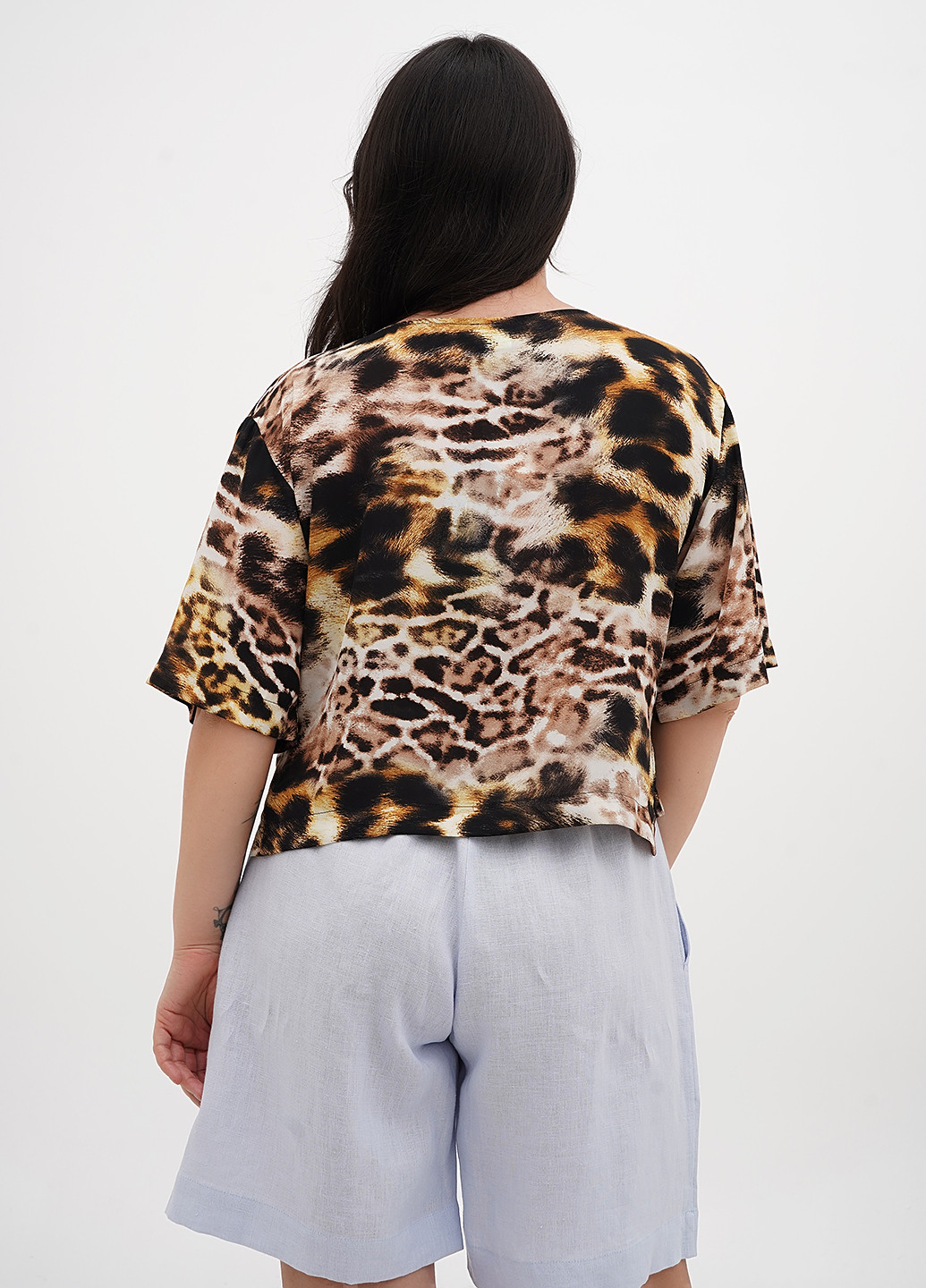 Темно-бежевая блуза Silence