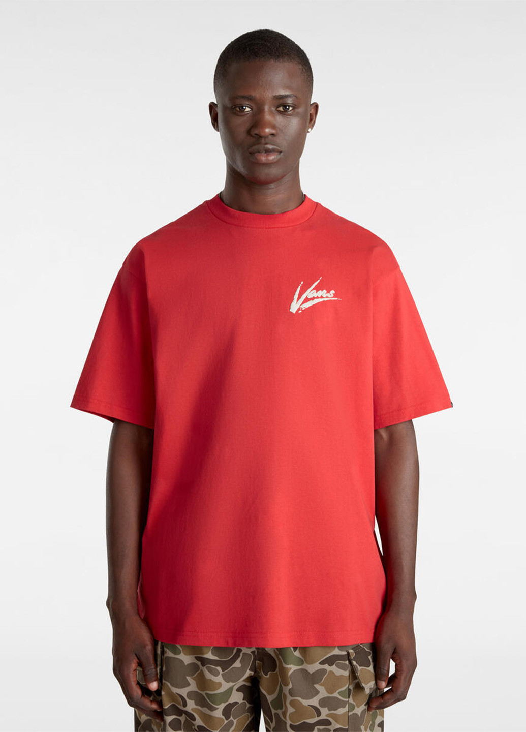 Красная футболка Vans
