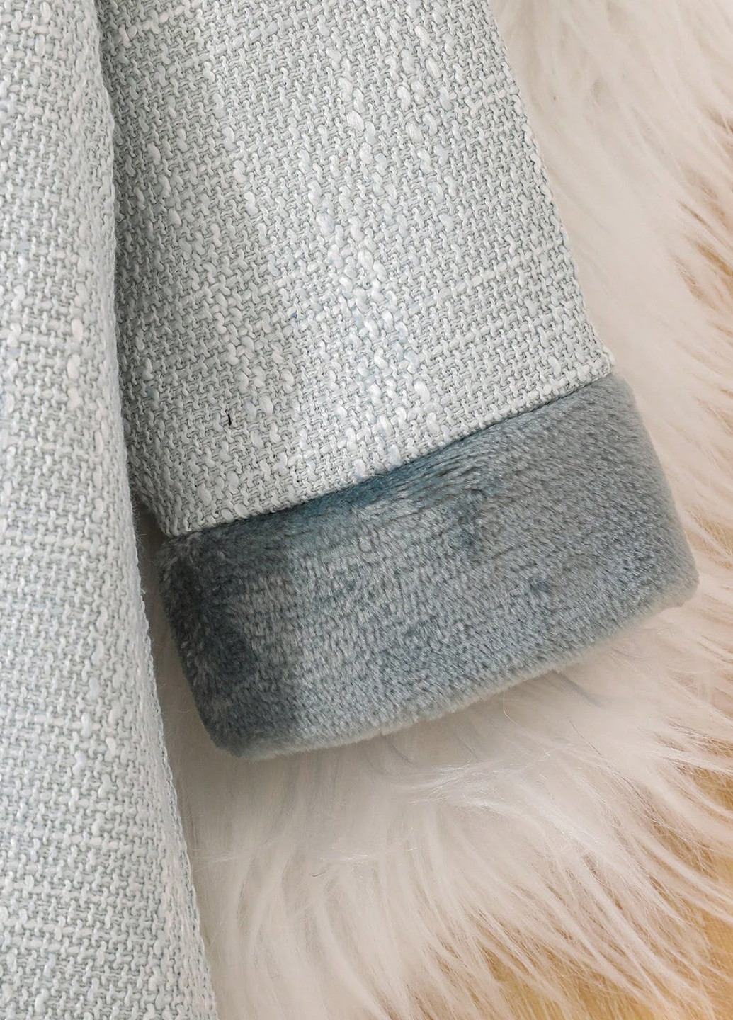 Комбіноване демісезонне Пальто однобортне SHEIN