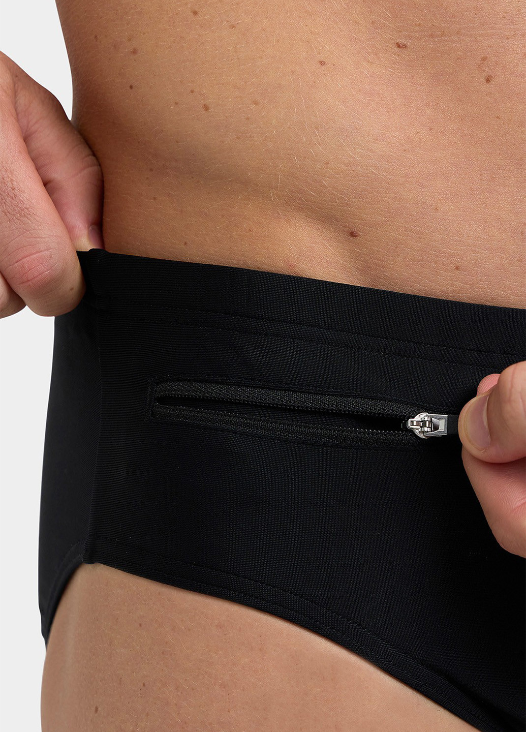 Мужские черные пляжные плавки брифы Arena