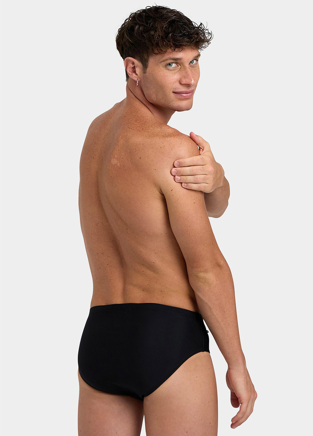 Мужские черные пляжные плавки брифы Arena