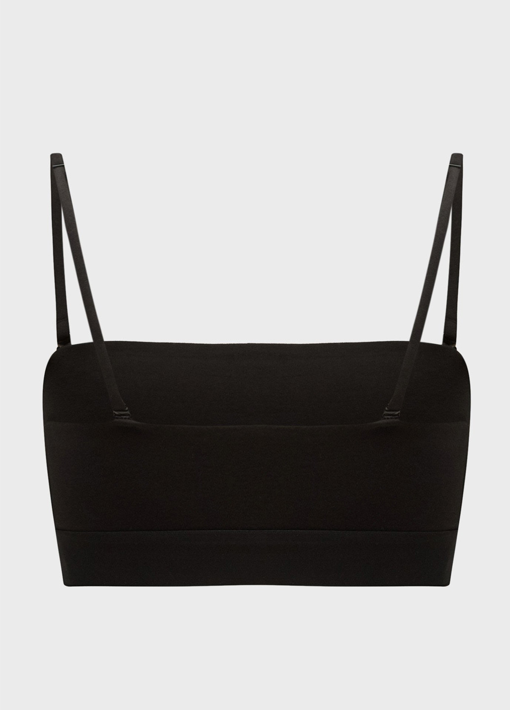 Чорний топ бюстгальтер Calvin Klein без кісточок бавовна