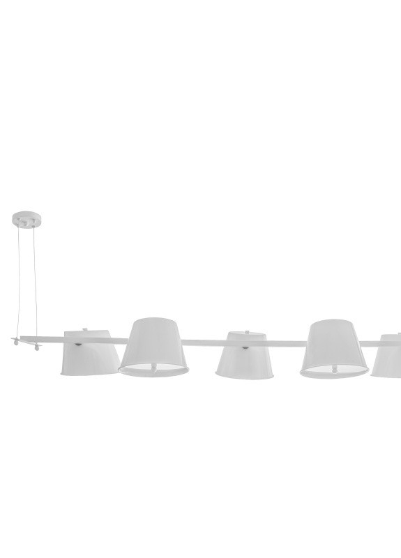 Люстра підвісна на 6 плафонів кухонна BL-522S/6 E27 WH Brille (253887310)