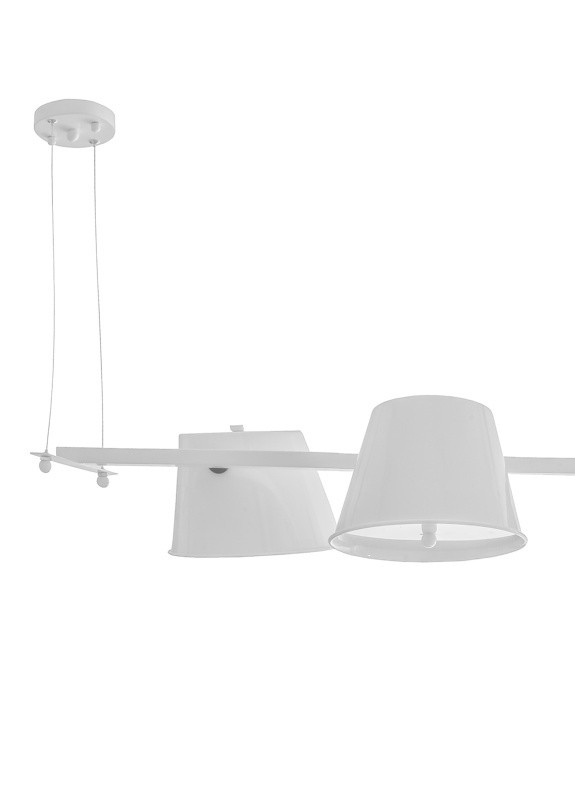 Люстра підвісна на 6 плафонів кухонна BL-522S/6 E27 WH Brille (253887310)