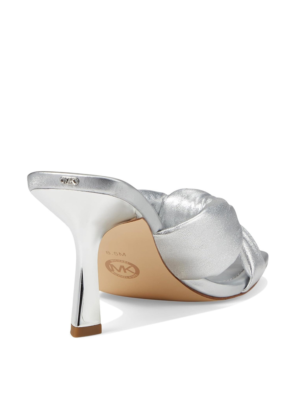 Серебряные босоножки Michael Kors без застежки