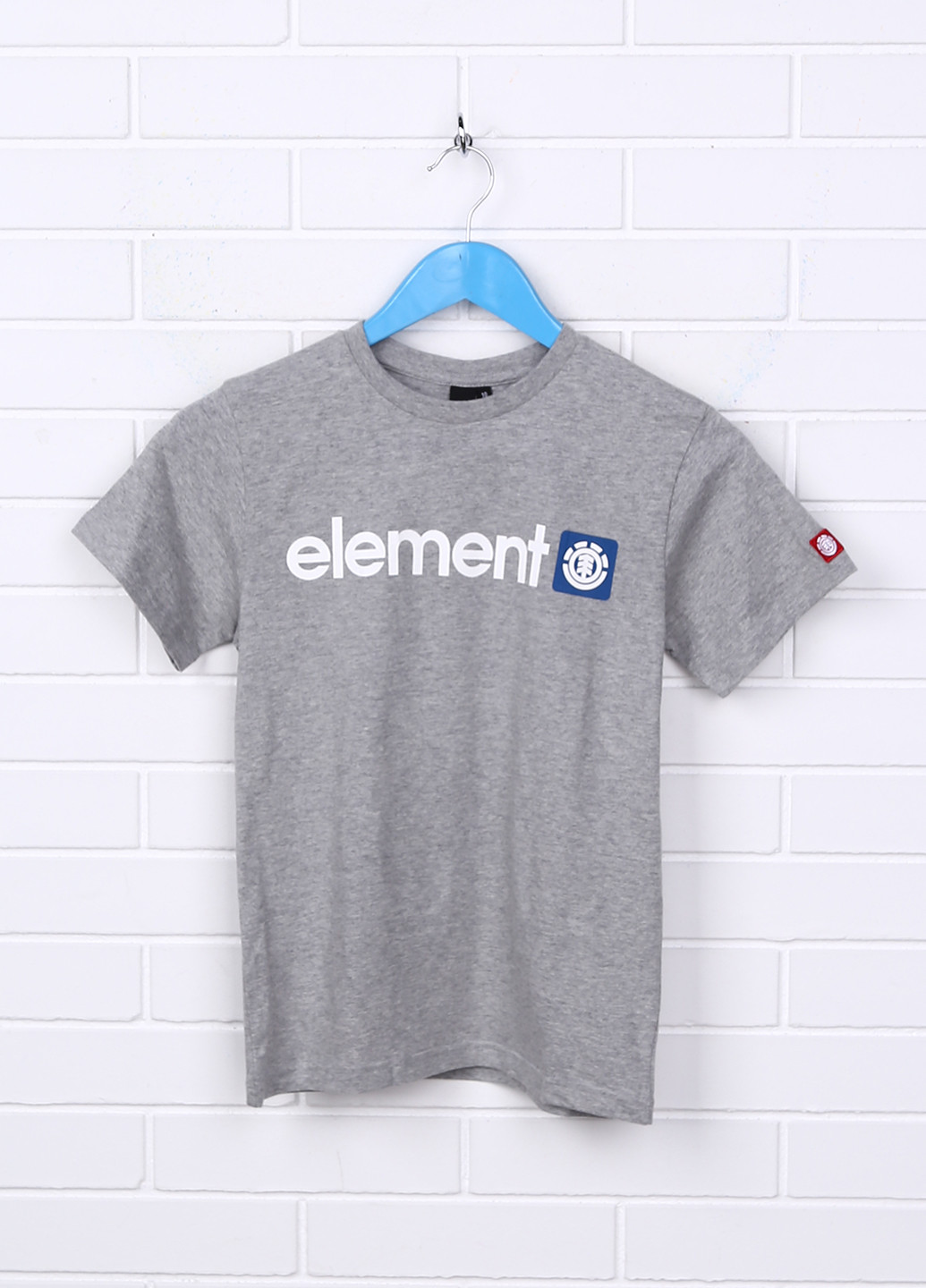 Серая летняя футболка с коротким рукавом Element