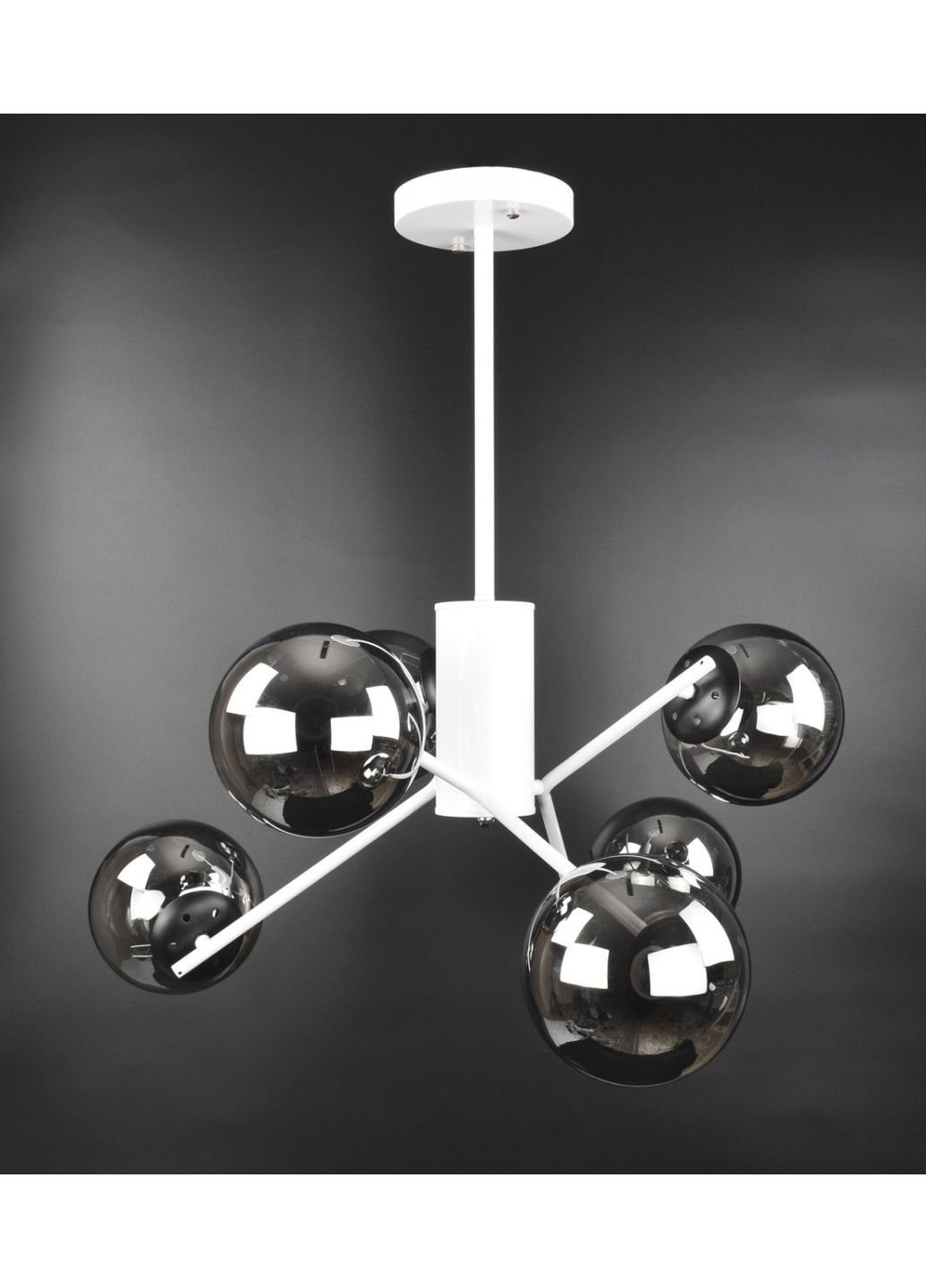 Люстра потолочная на 6 лампочек 2005/6 Белый 70х63х63 см. Sunnysky (253627574)