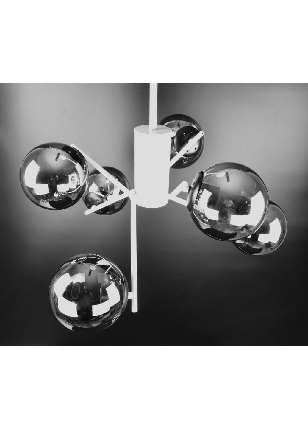 Люстра потолочная на 6 лампочек 2005/6 Белый 70х63х63 см. Sunnysky (253627574)